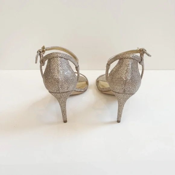 Michael Kors Simone Mid Gold Glitter Sandals Women’s 8 - Picture 7 of 8